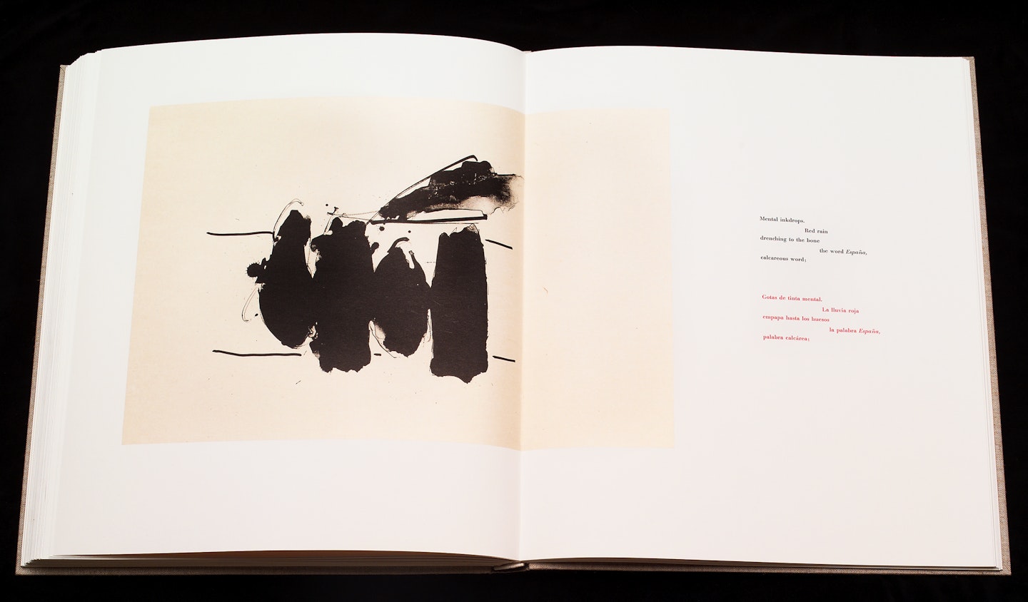 2-page spread of opened book