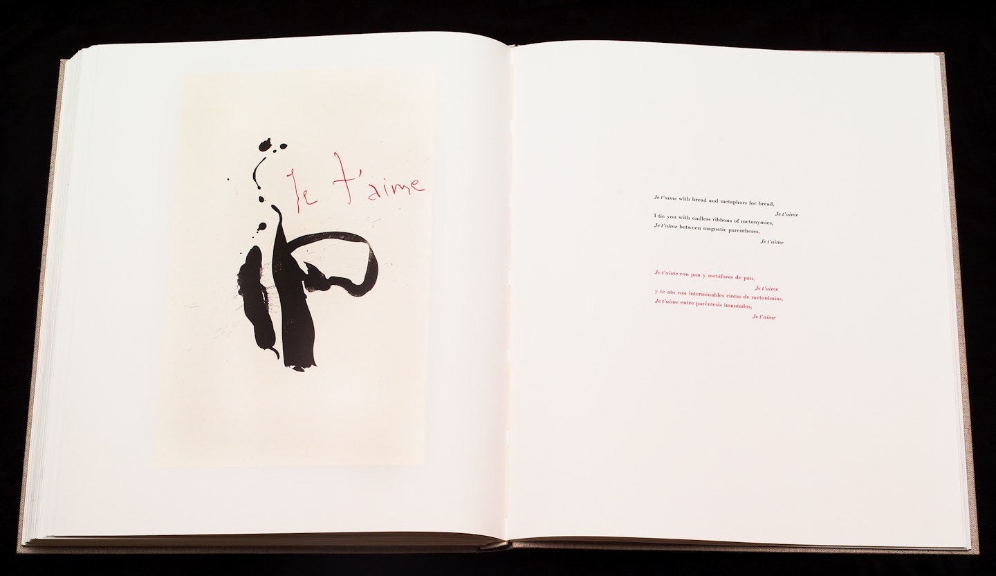 2-page spread of opened book
