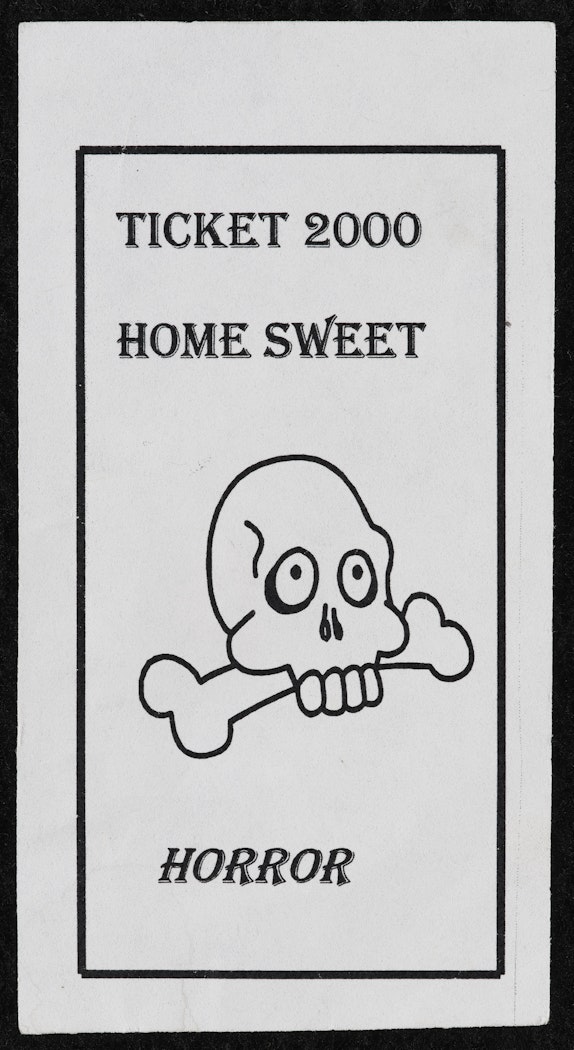 found spook house fliers from Southern California and Detroit, Michigan from Studies for the film "Spook House"