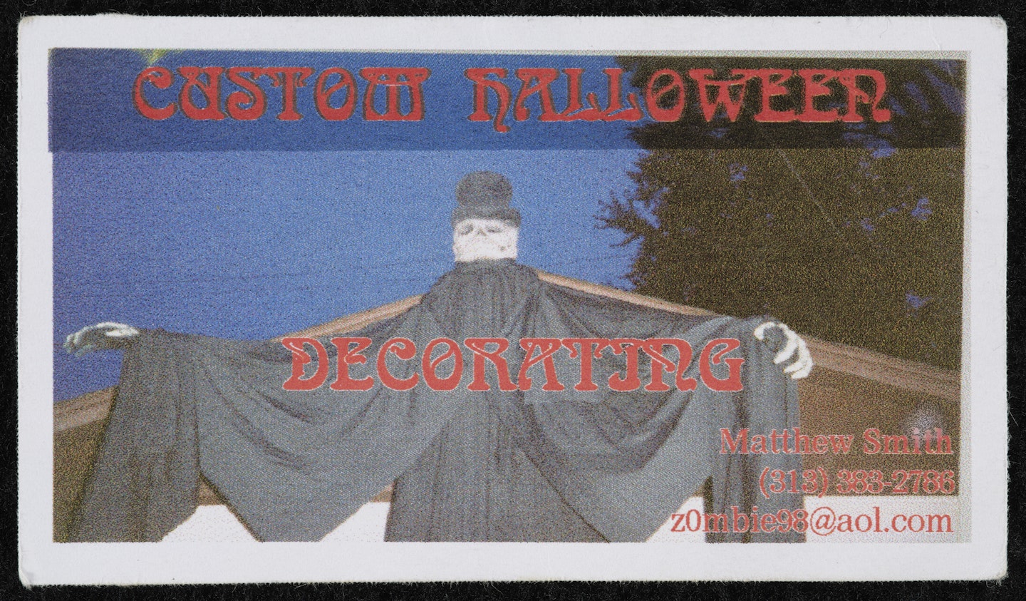 found spook house fliers from Southern California and Detroit, Michigan from Studies for the film "Spook House"