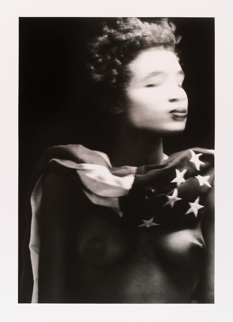 2001.163.3  “Miss America”  (woman with flag)