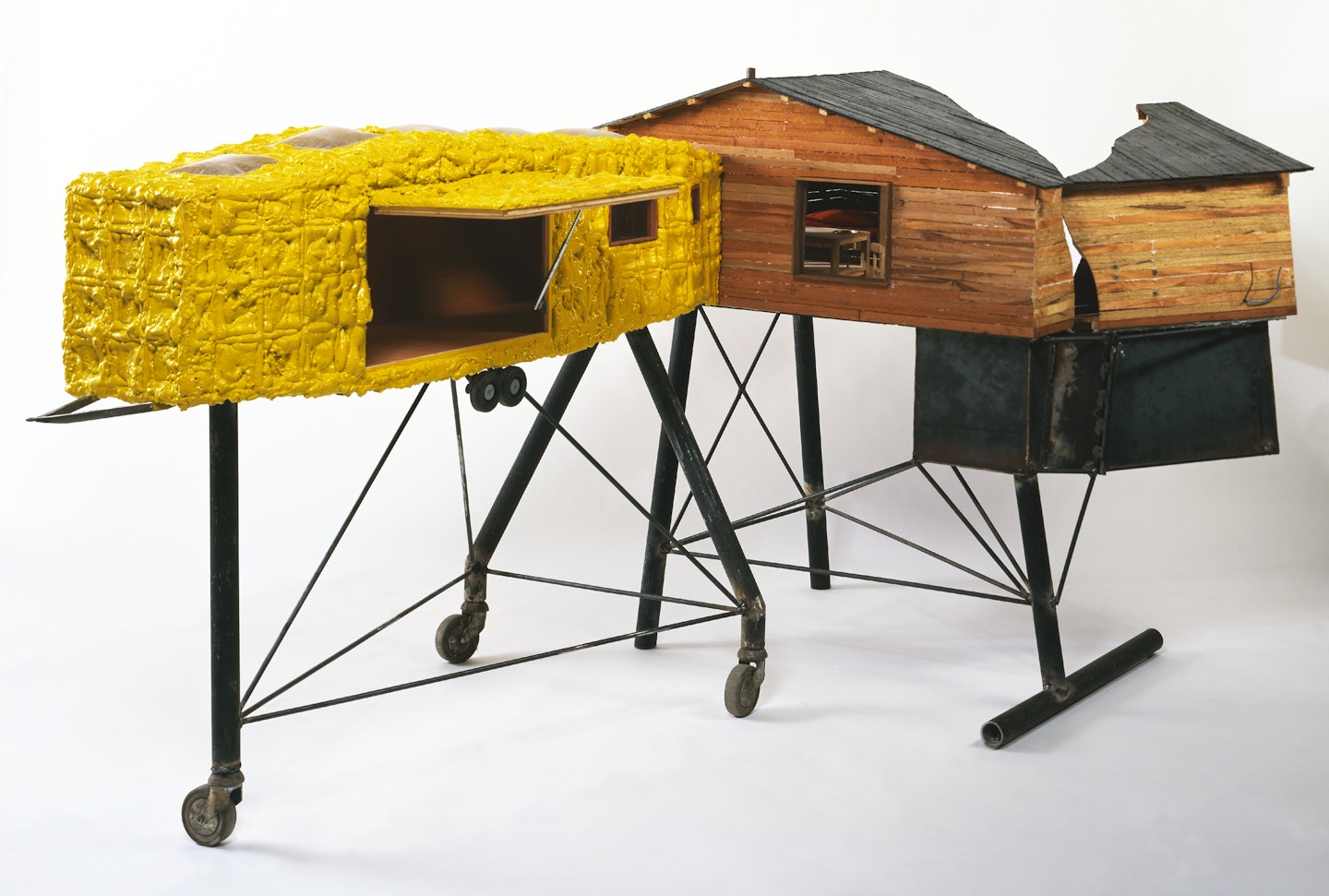 Studio view showing trailer & back of building