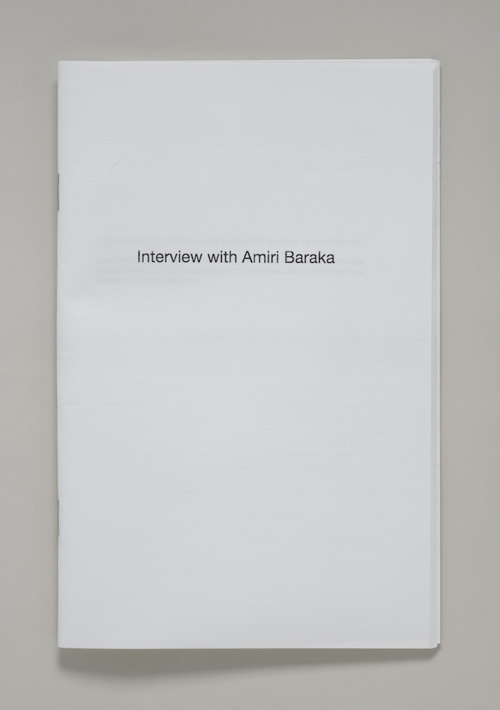 Interview with Amiri Baraka