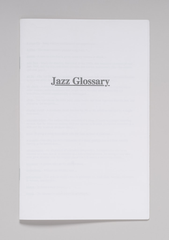 Jazz Glossary