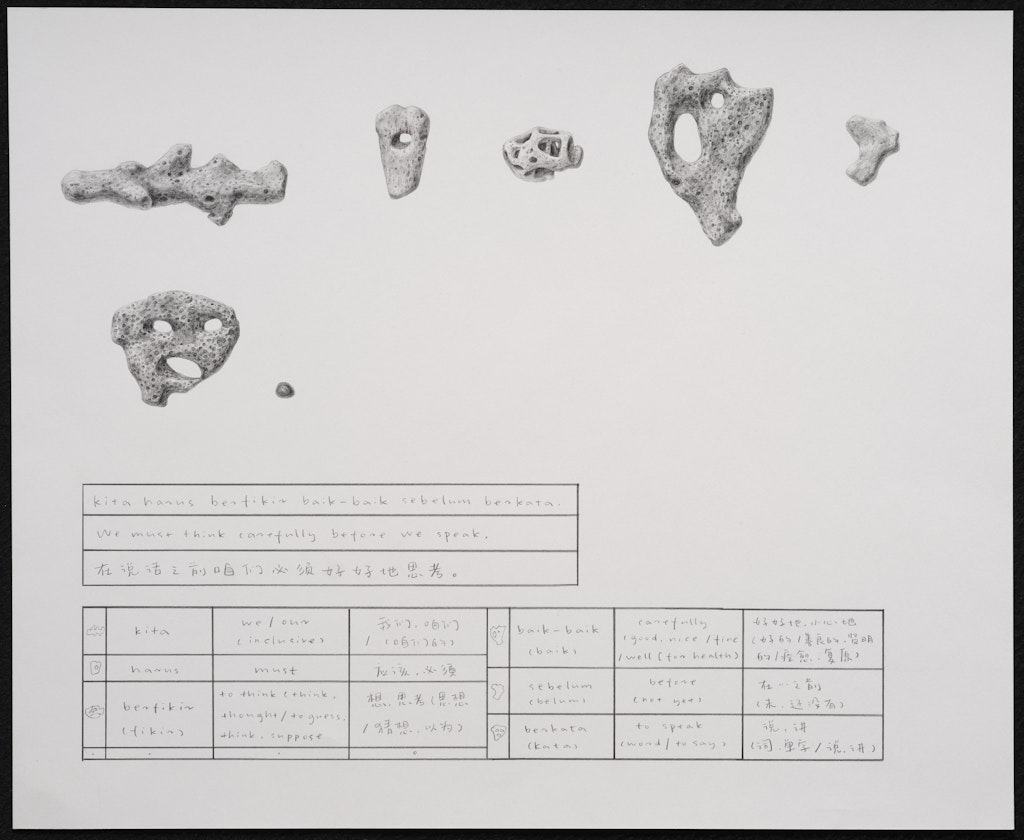 Coral Dictionary (We must think carefully before we speak.)