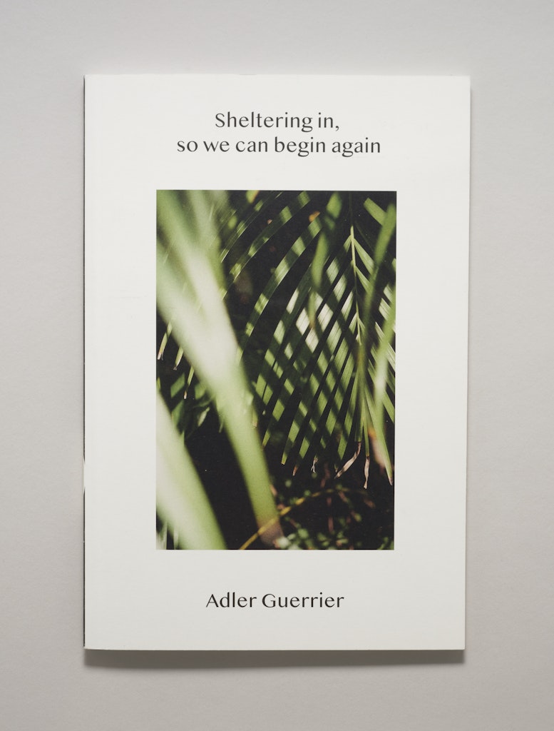 Sheltering in, so we can begin again