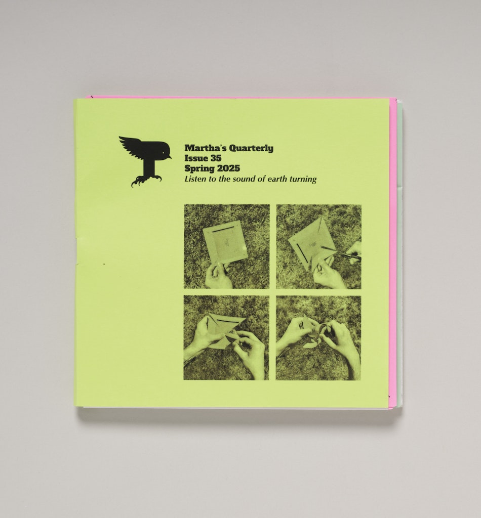 Martha’s Quarterly, Issue 35, Spring 2025: Listen to the Sound of the Earth Turning