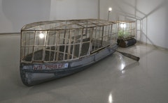 Glass Roofed Boat with Cargo Trailer