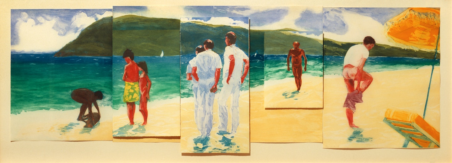 various elements assembled on easel (.1,.2,.3,.4,.6)