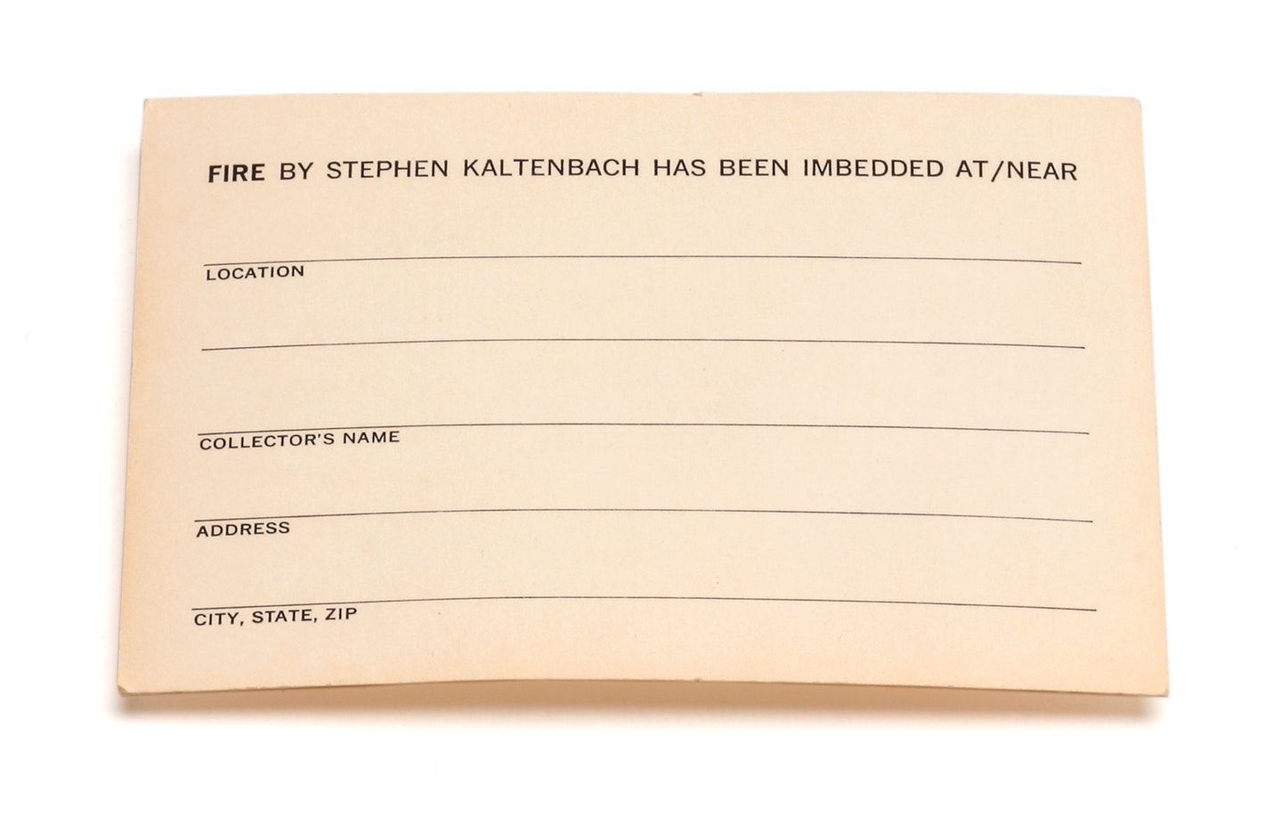 Accompanying slip