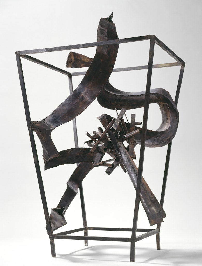 Calligraph in Cage with Cluster No. 2, II (with two heads)