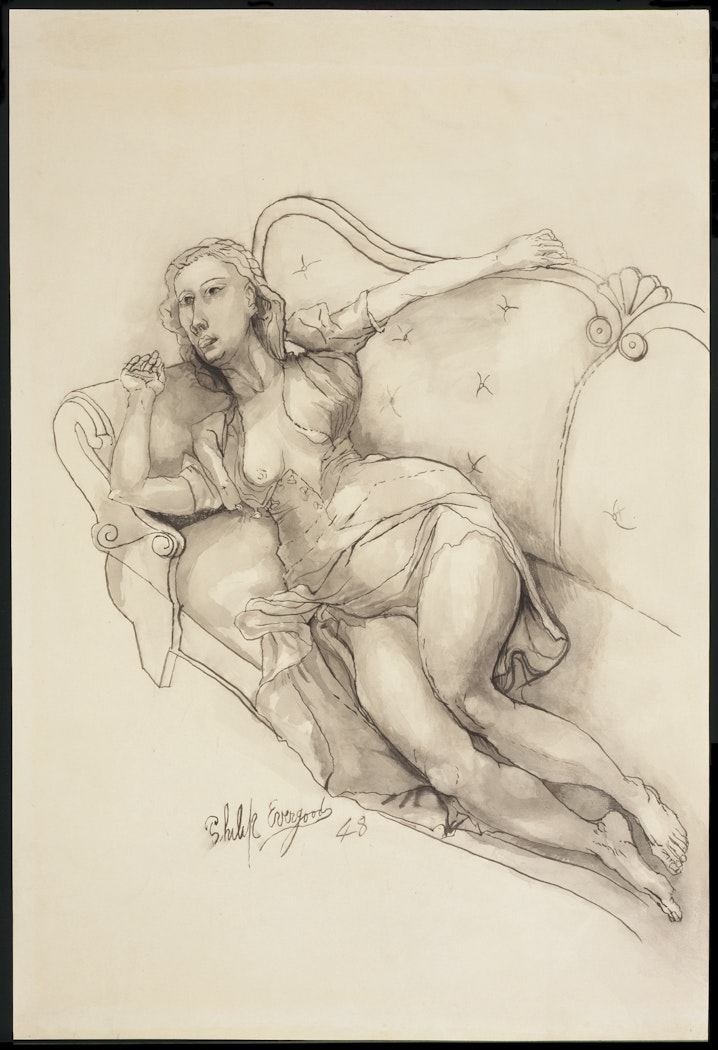 Woman on Couch