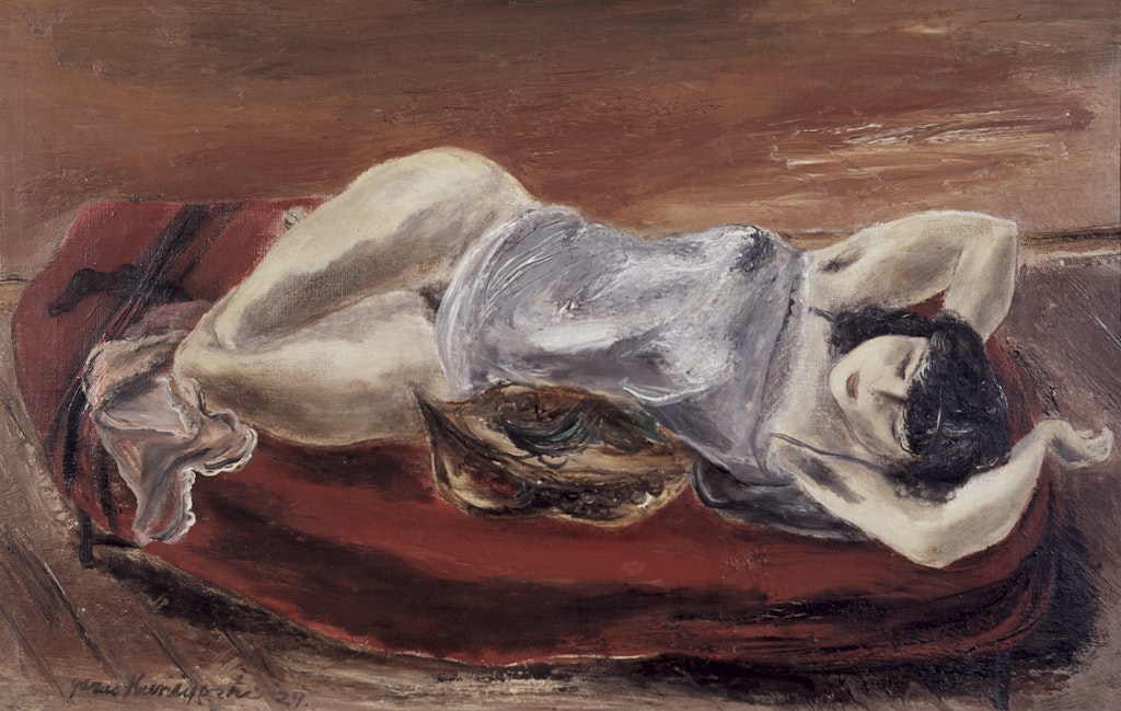 Nude in Grey Chemise