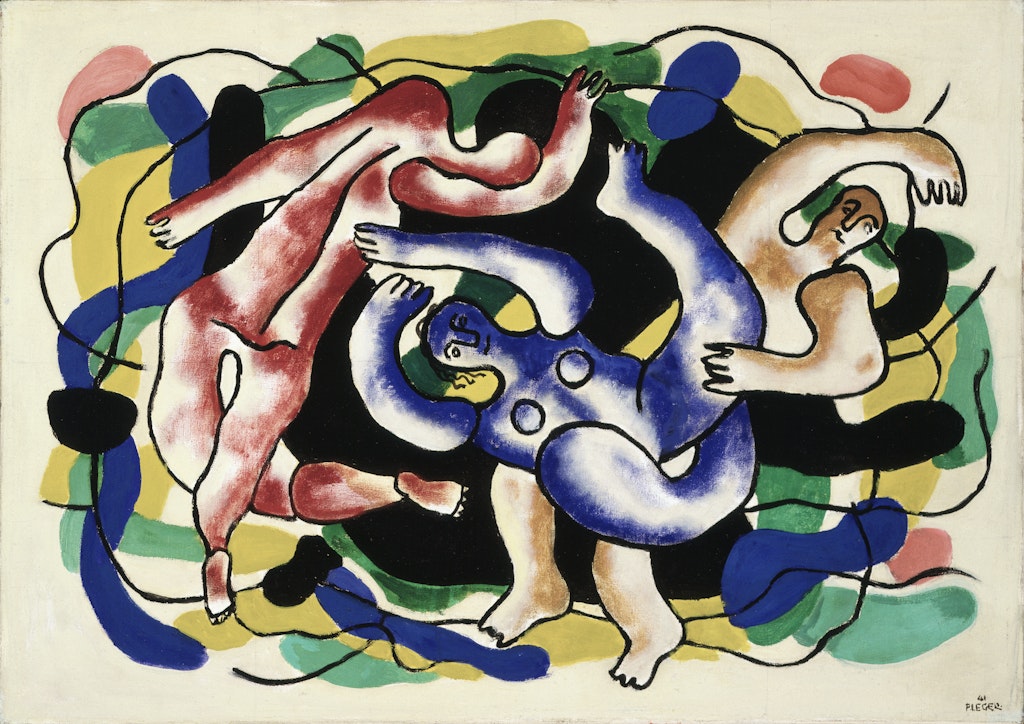 Plongeurs sur  fond noir (Divers on a Black Background)