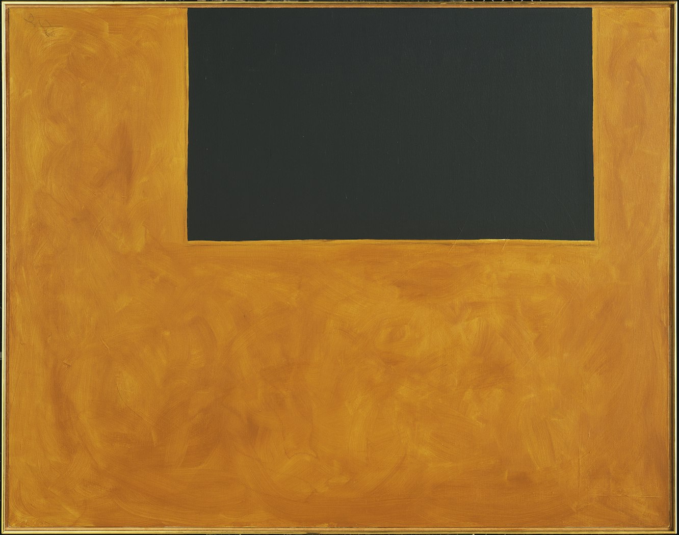 Untitled (Ochre and Black Open)