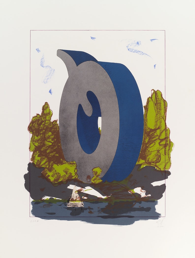 The Letter Q as Beach House with Sailboat