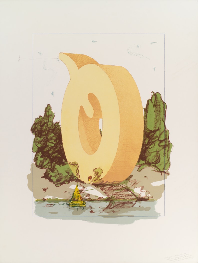 The Letter Q as Beach House with Sailboat