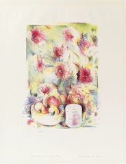 Flower Piece B Crayon Study