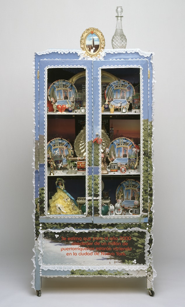 Cabinet doors closed
