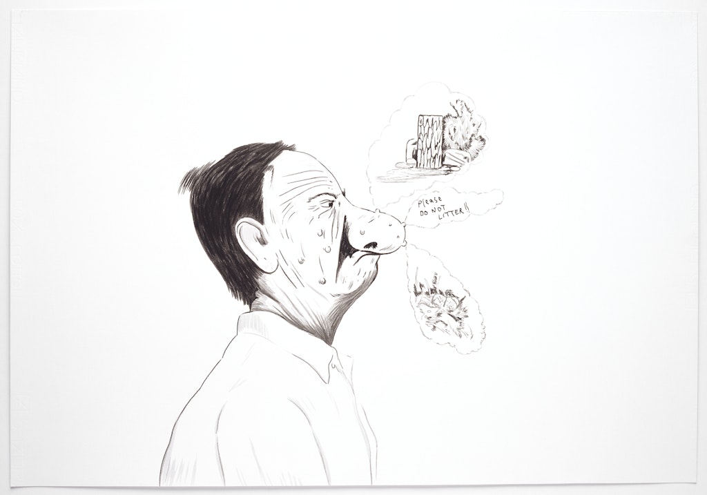 Untitled (Please do not litter, from Paul Mc Meats series, The violence around us)