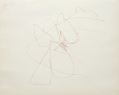 Red Pencil Automatism Drawing #2