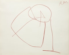 Red Pencil Automatism Drawing #5