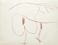 Red Pencil Automatism Drawing #6