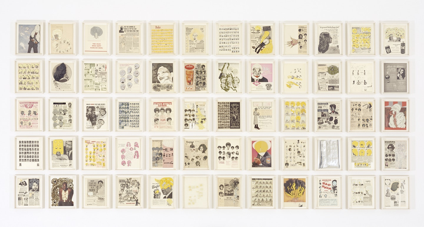 Installation view of the exhibtiion “Paper Trails”