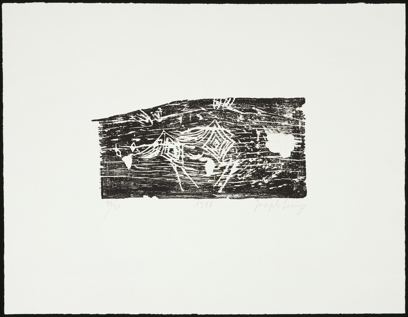 Hirschkuh  (Doe) 1948,  from series Holzschnitte (Woodcuts) 