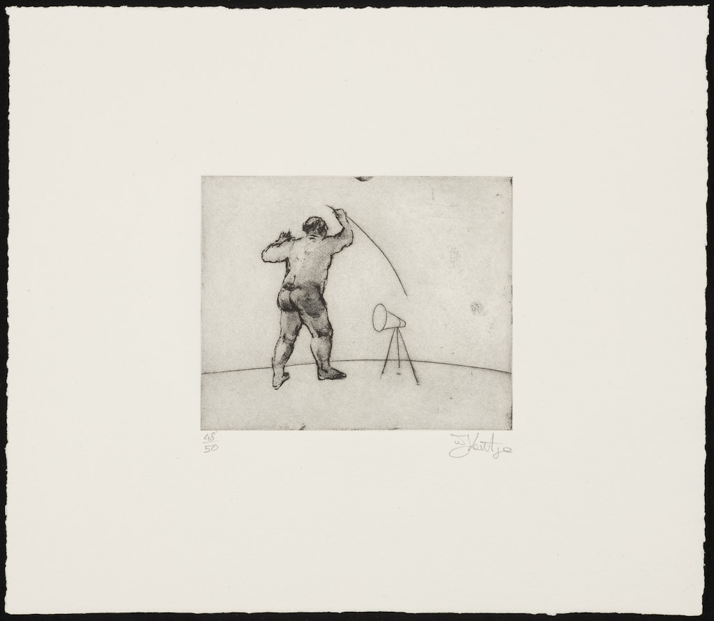 Untitled (Untitled (HMV) artist standing, sitting, bending)