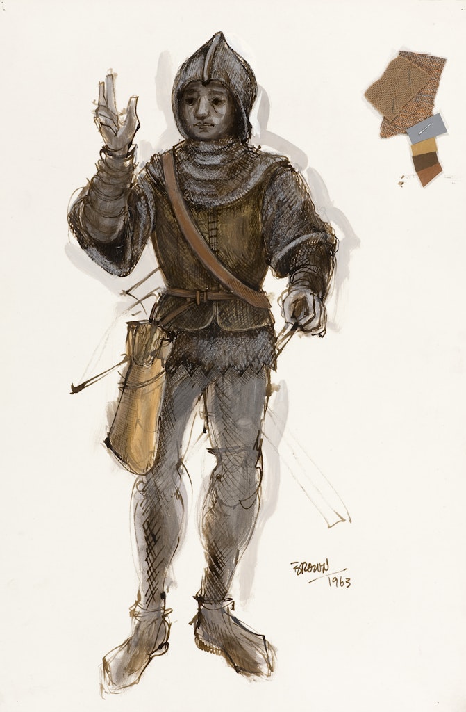 Costume design for Amahl from 