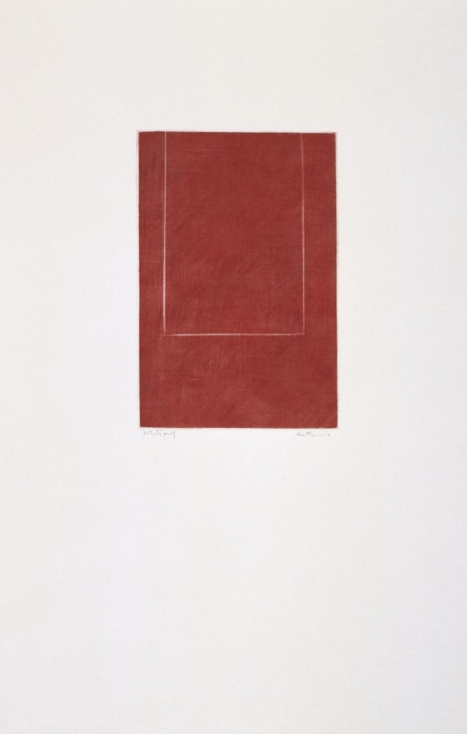 Mezzotint in Crimson