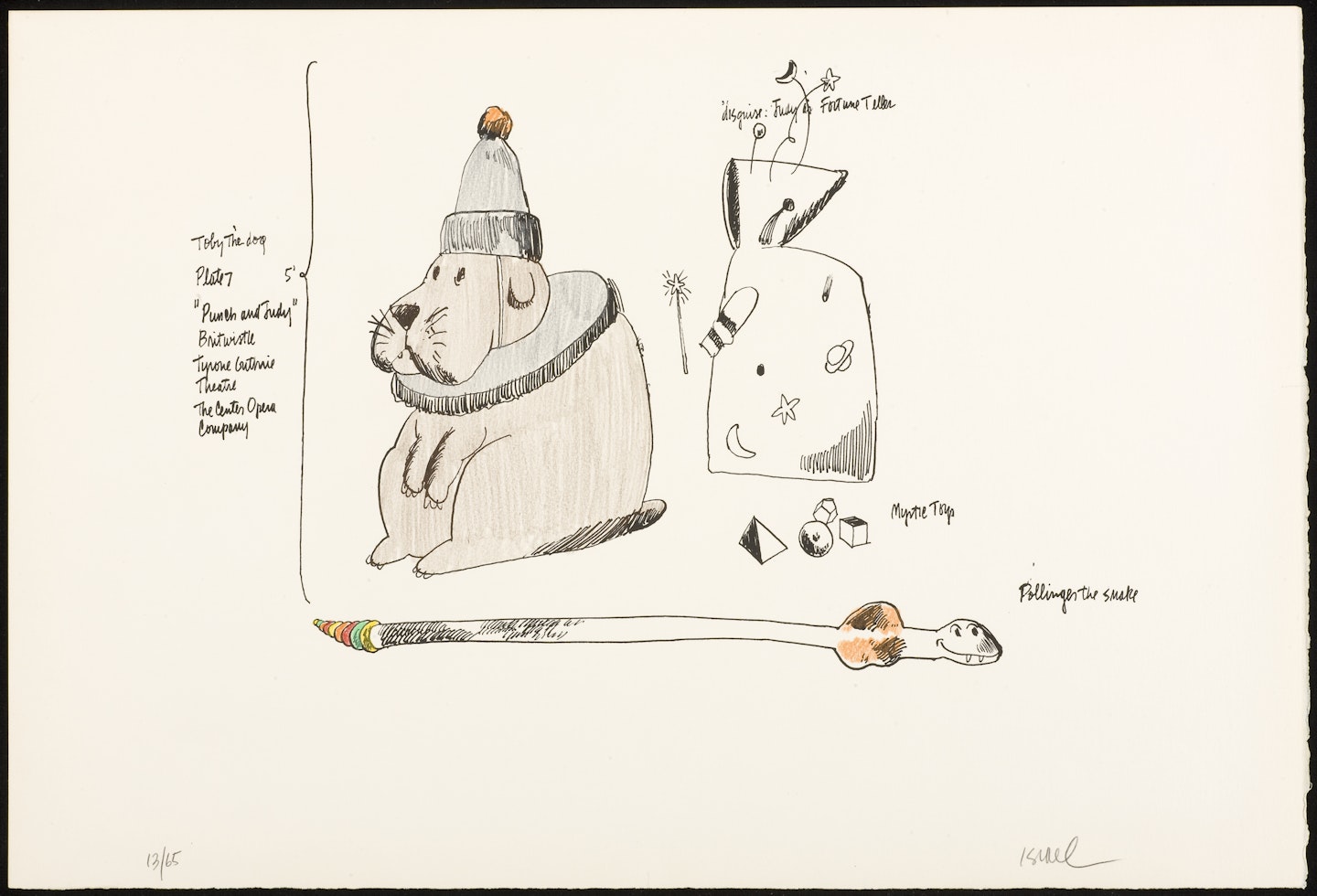 Toby the Dog, Judy as Fortune-Teller from Punch and Judy portfolio