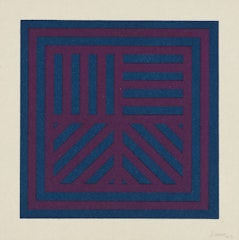 Bands in Four Directions (Red/Blue)