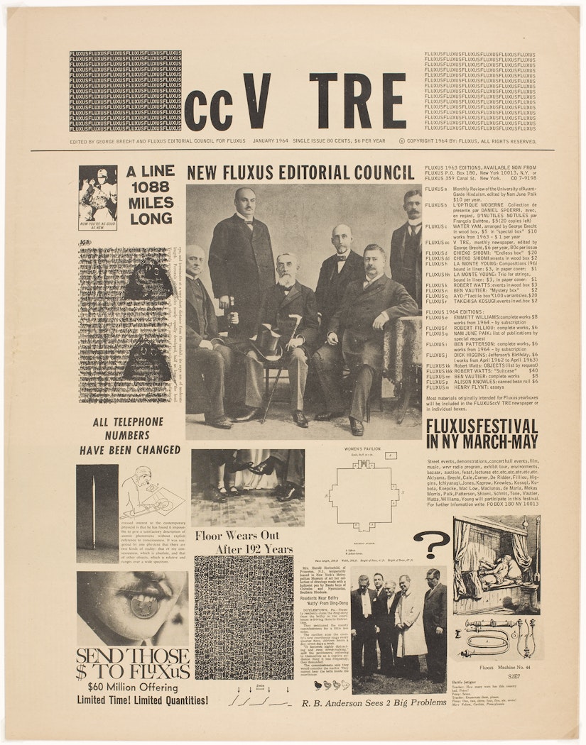 cc V TRE  (Fluxus newspaper # 1)