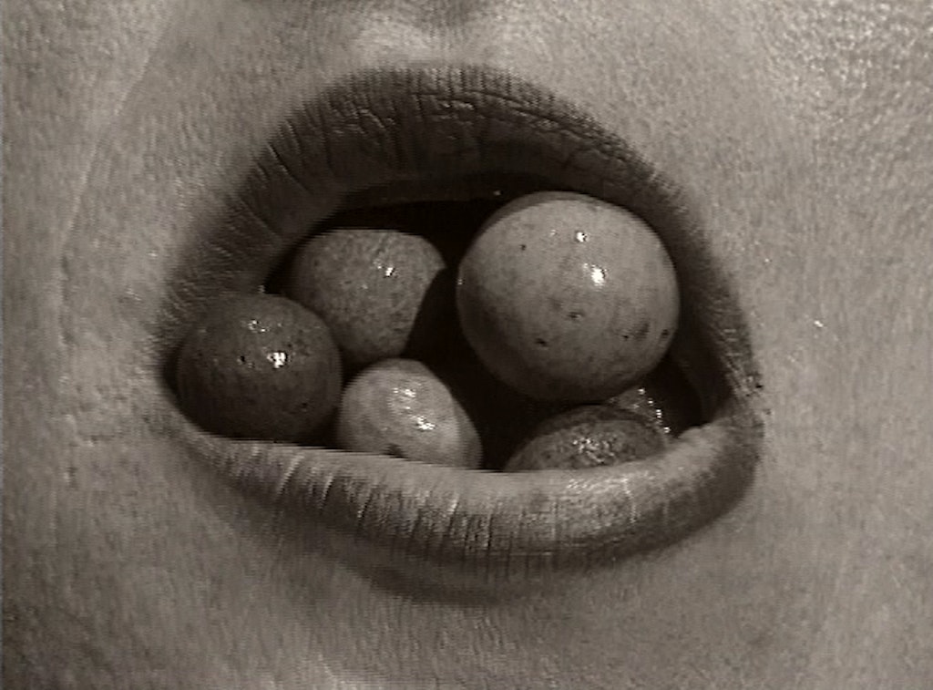Untitled (mouth/stones)