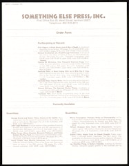 Something Else Press - Order Form