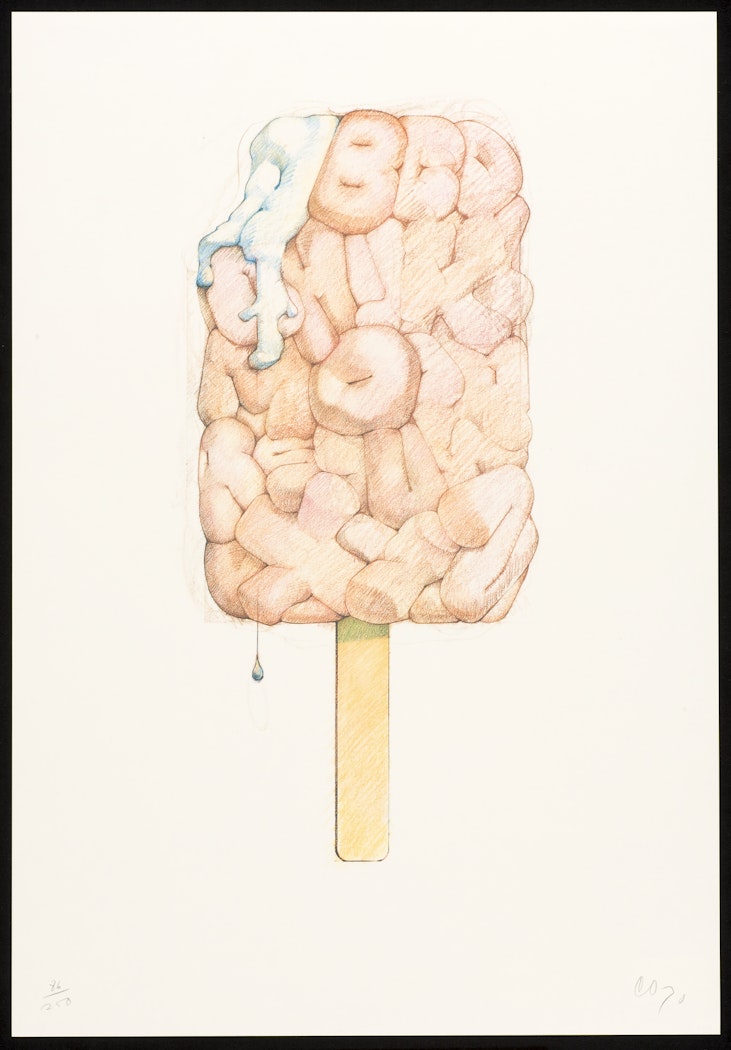 Alphabet in the Form of a Good Humor Bar