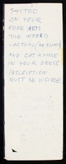 Instructions to Jeff Berner