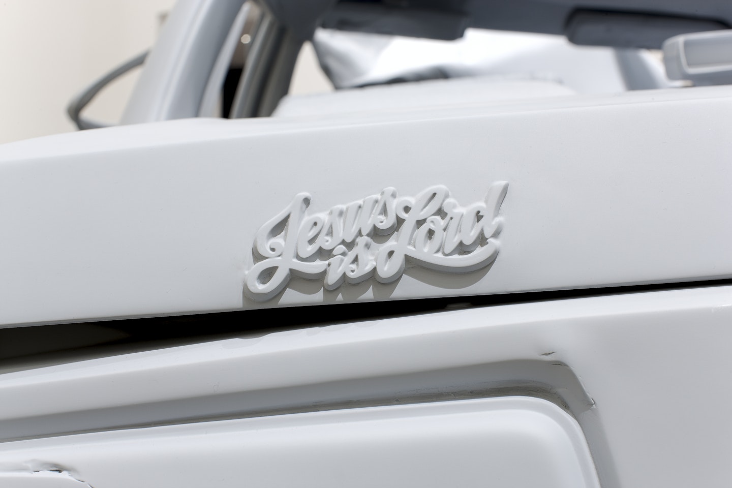 View 007; “Jesus is Lord” decal