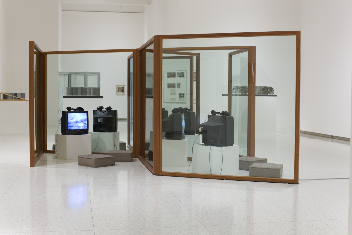 Installed in Gallery 6 for exhibition, Dan Graham: Beyond