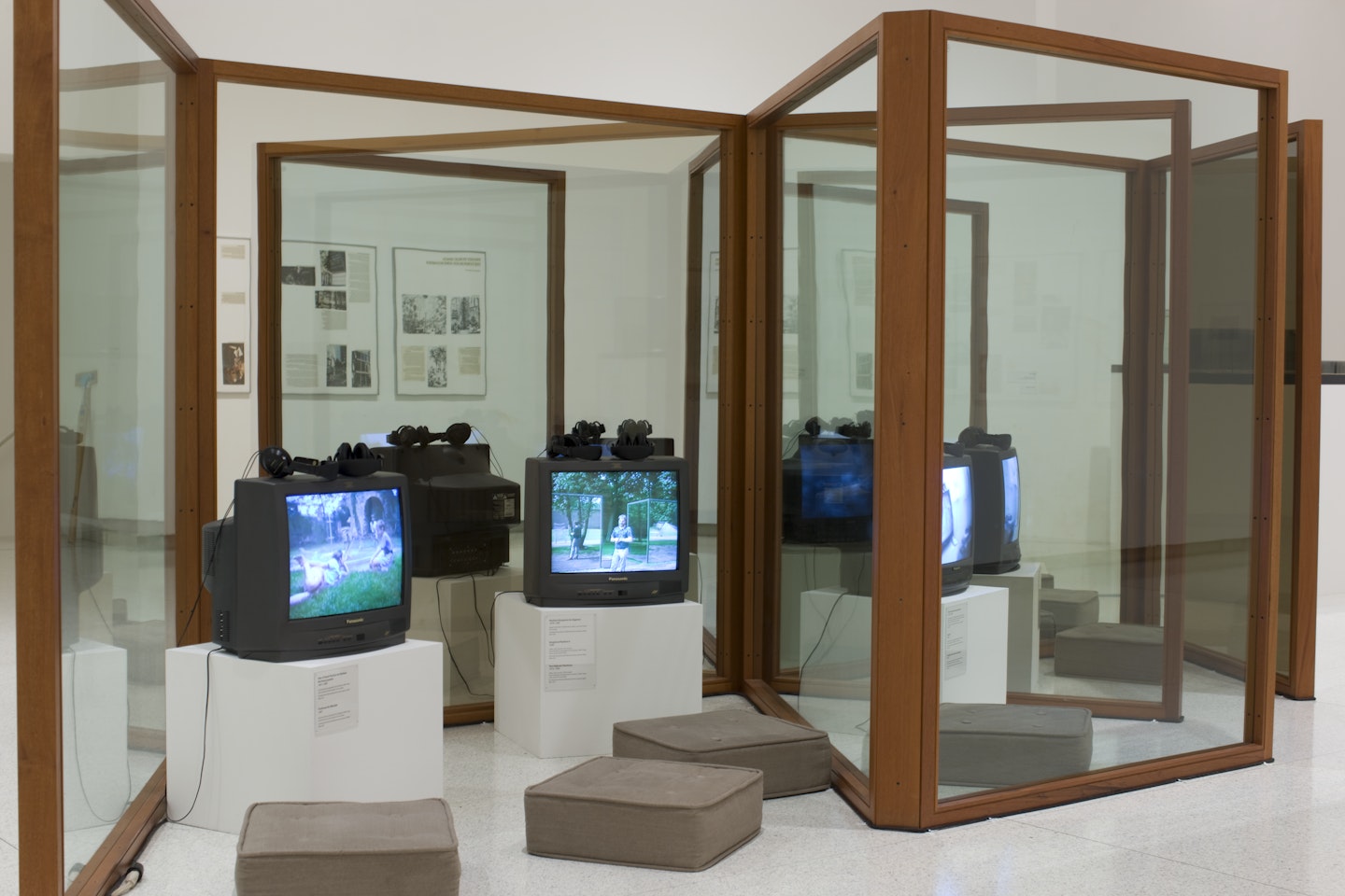 Installed in Gallery 6 for exhibition, Dan Graham: Beyond