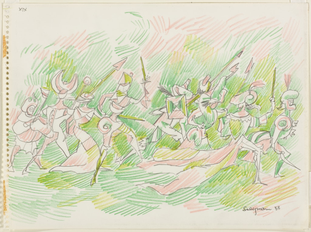 sketch for the Menotti ballet: 