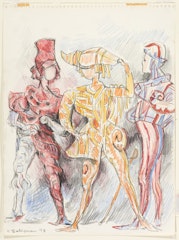 Town Folks Promenading, First Madrigal sketch for the Menotti ballet:  "The Unicorn, The Gorgon, and The Manticore"