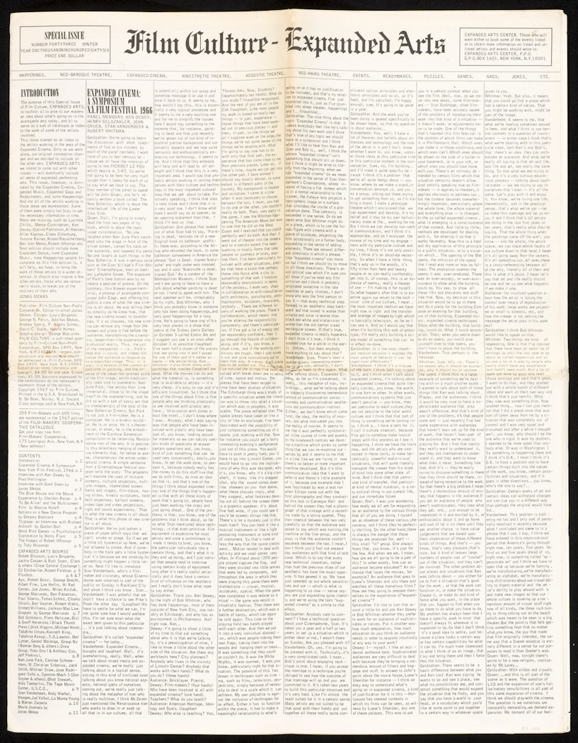 Film Culture - Expanded Arts 43