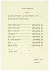 Spatial Poem No. 7/sound event