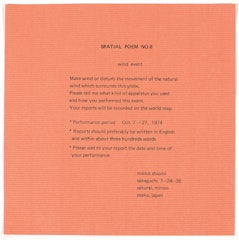 Spatial Poem No. 8/wind event