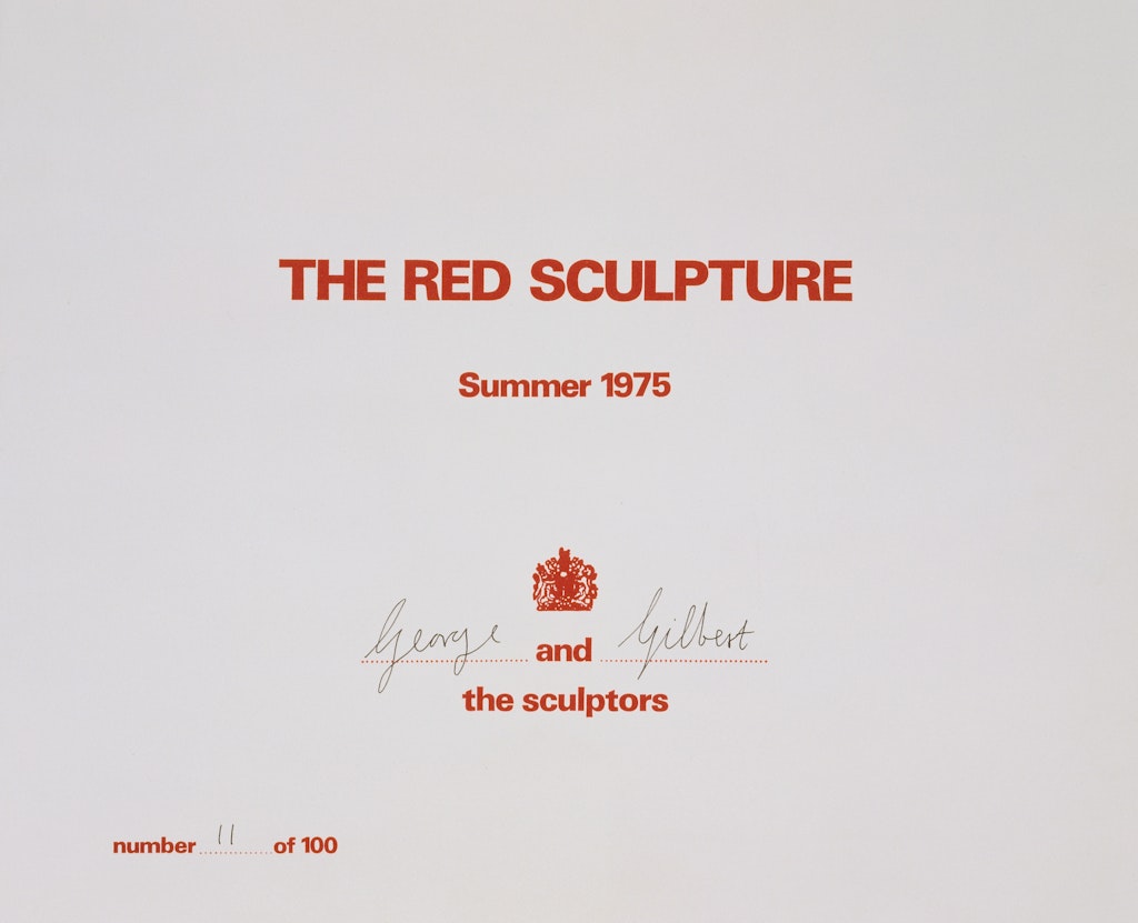 The Red Sculpture Album (Title Page)