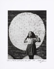 Girl in Painted Spotlight, New York City