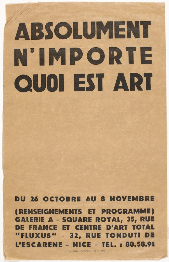 Absolument/N'Importe/Quoi Est Art